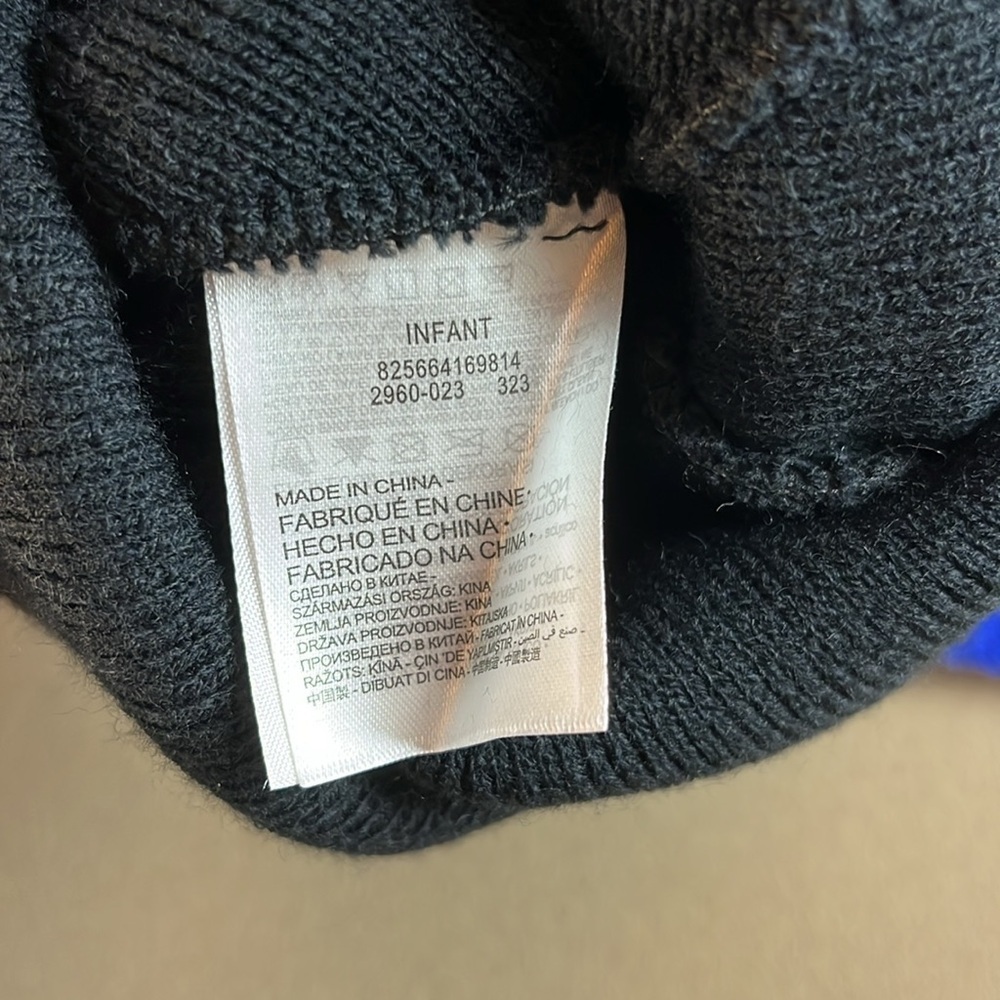 Nike and UGG Kids Beanie Set - Black and Blue- Nike Infant - UGG 4-6 years - Picture 6 of 7